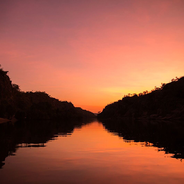 Sunset over Katherine River. Tourism NT/Taylah Nilsson